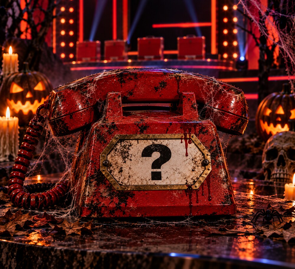 The Banker's telephone on the Halloween set